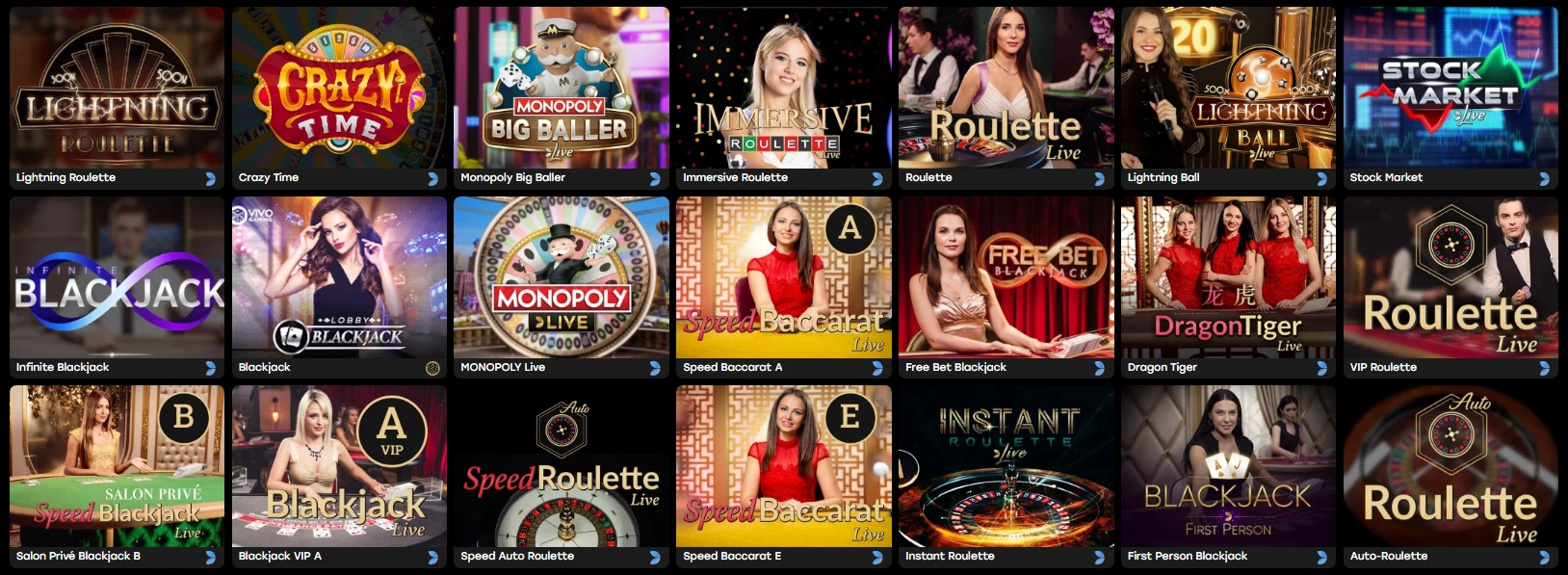 Fairspin live dealer games